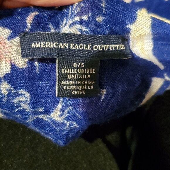 American eagle blue floral print kimono - Picture 12 of 12
